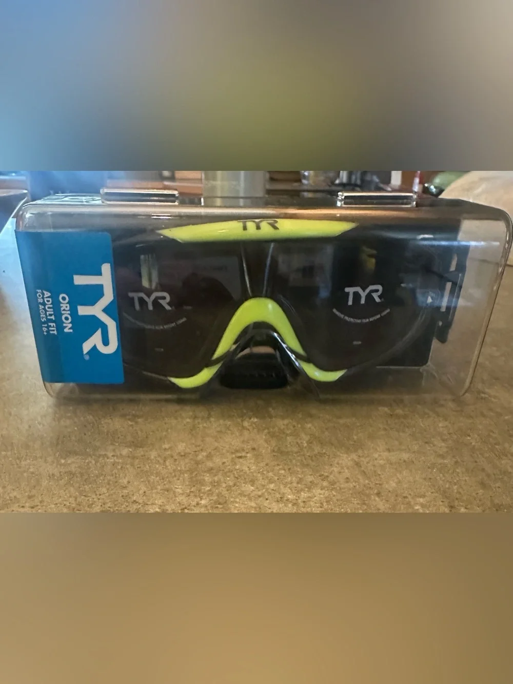 TYR Adult Protective Anti-Fog Swim Goggles NEW in Sealed Case